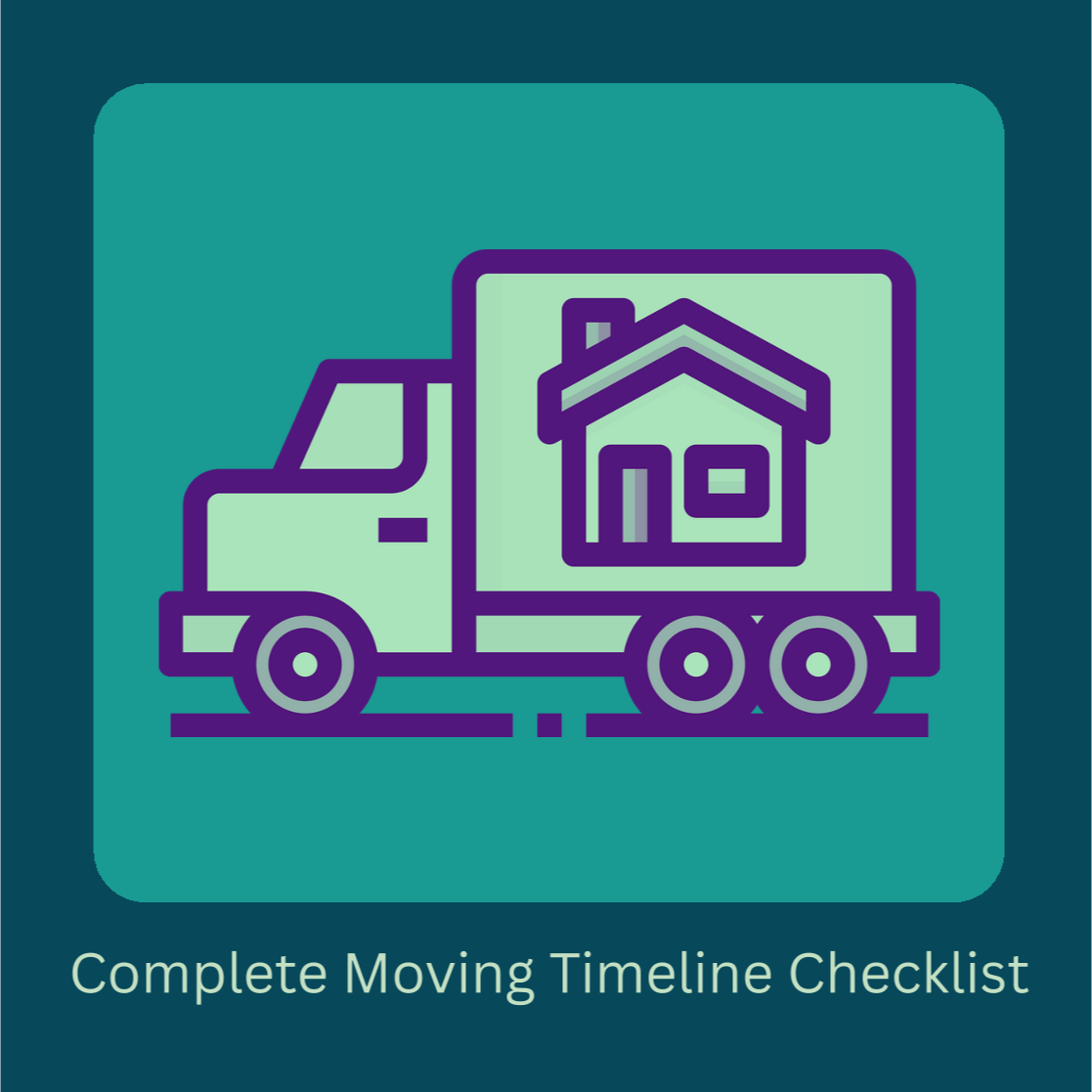 Moving Checklist Template | 8-Week Moving Timeline | Moving Planner PDF
